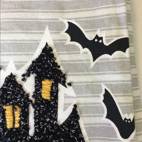 3 Halloween Embroider Haunted House Kitchen Towels - Picture 12 of 13